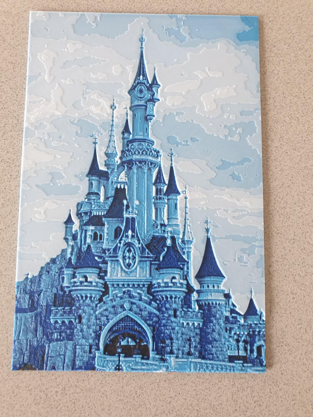 Plaque Deco Chateau Disney 