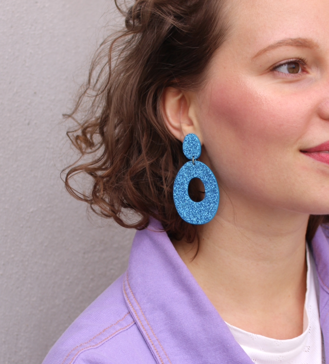 Iris • bleu pailleté