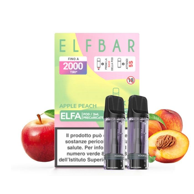 ELFBAR ELFA Pod Precaricate Apple Peach 2Pz 0mg/ml EAN6932570110602