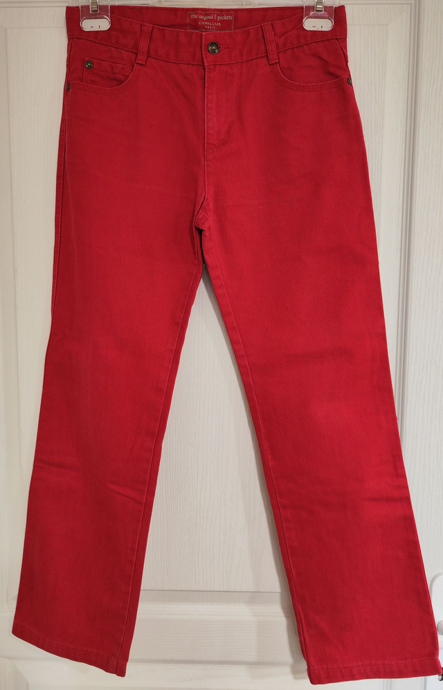 Pantalon rouge 12 ans