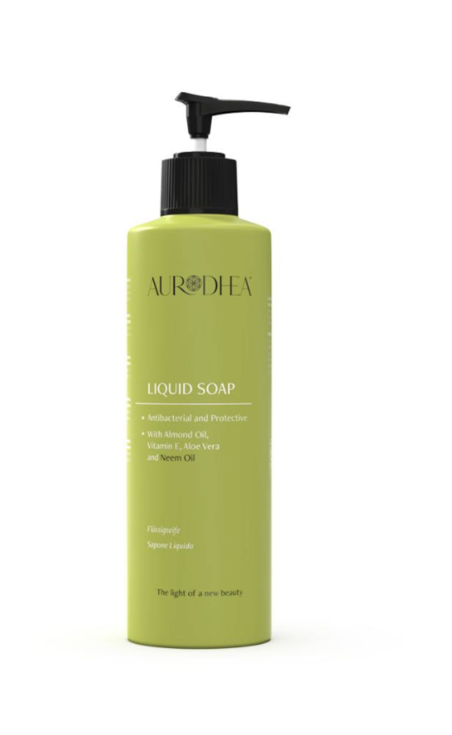 SAVON LIQUIDE AVEC HUILE DE NEEM - 260 ML Enrichi en huile d’Amande, Aloe Vera et Vitamine E
