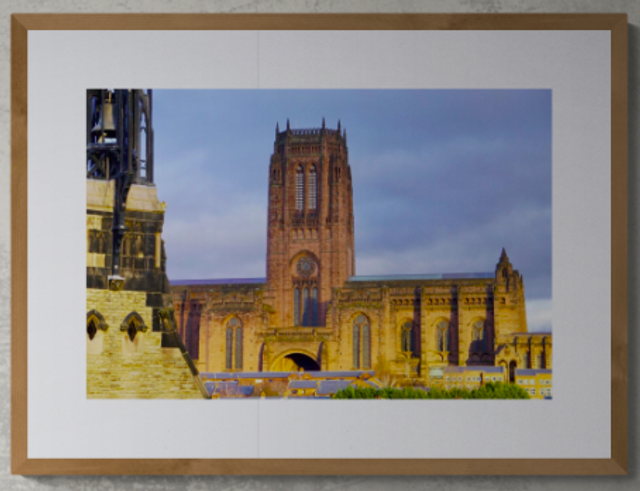 Golden Sunset Cathedral - Print