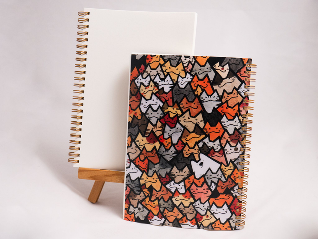 Szkicownik / Notes PSIOkapipsa! gładkie kartki, na spirali 