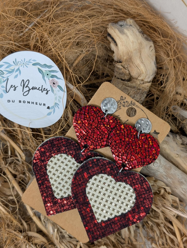 Boucles d&#039;oreilles Marie Laure ml022 rouge 