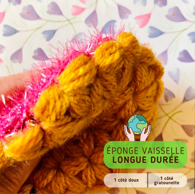 Éponge à vaisselle éco-responsable