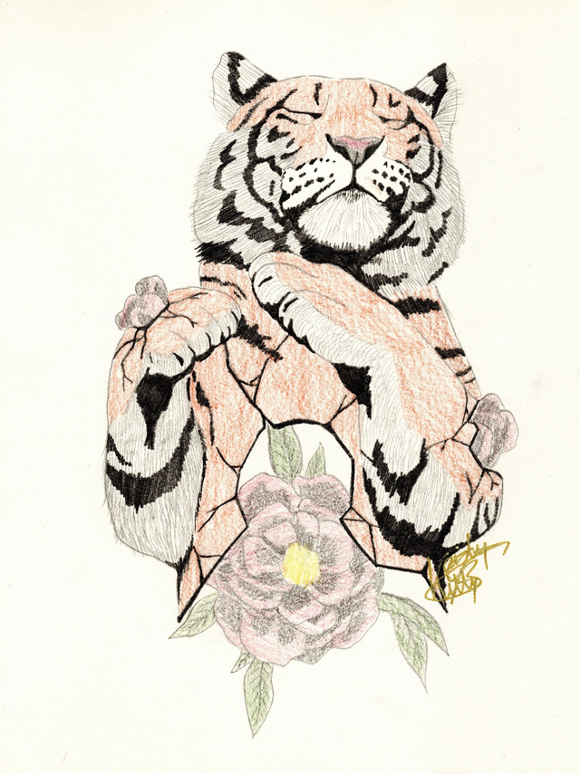 tigre florale