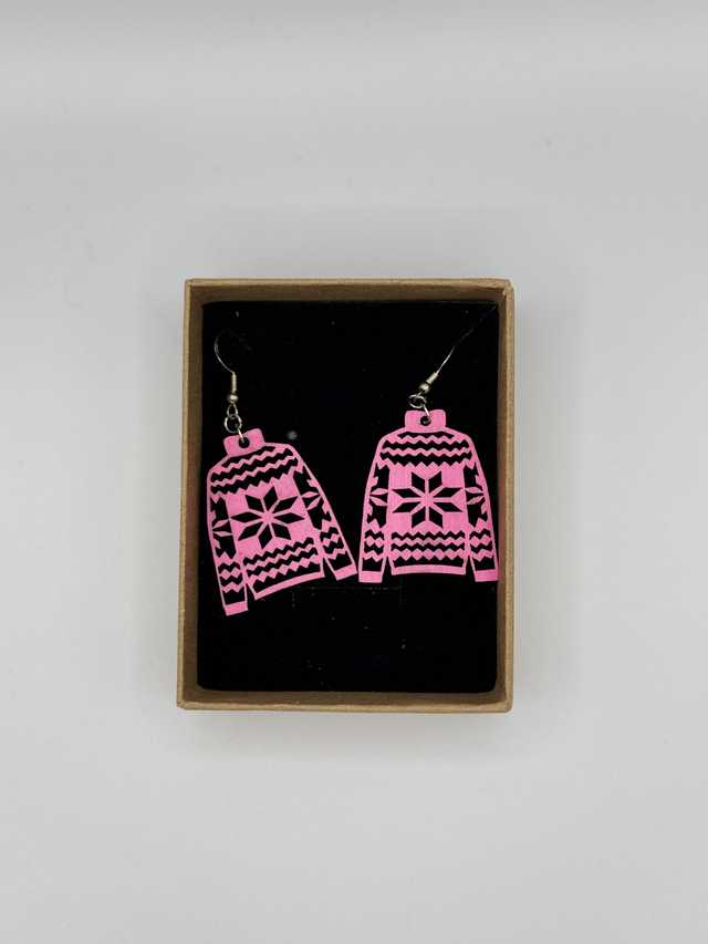 Boucles d’Oreilles « Pull de Noël »