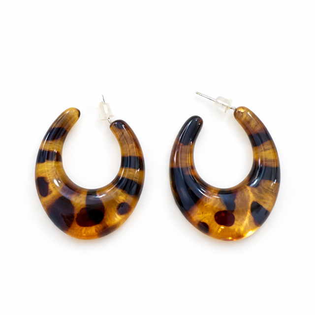 Argollas animal print 