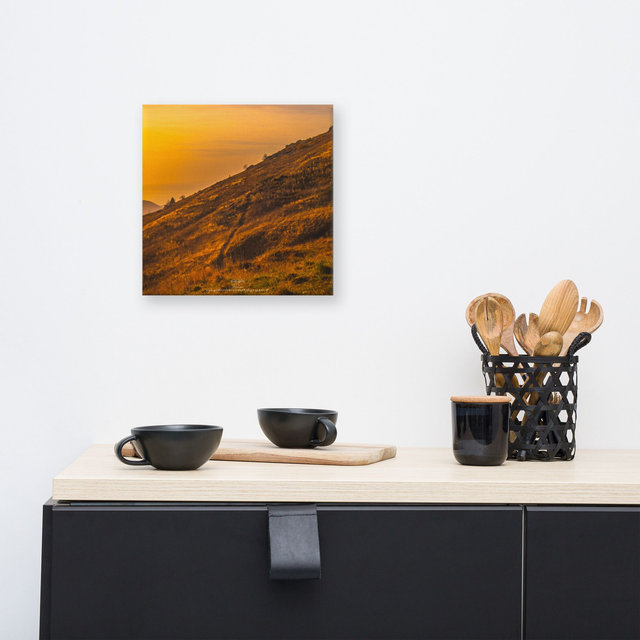  Canvas mountain sunset 