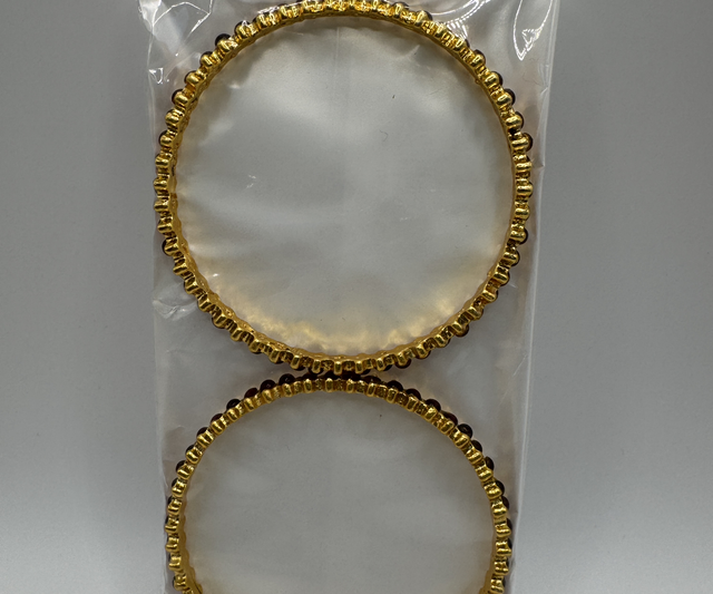 Dance bangles red stone 2*8 size 