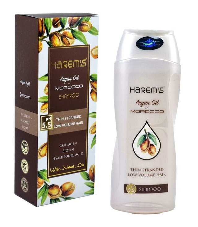 HAREM&#039;S 350ml Regenerujący Szampon z Olejkiem Arganowym WŁOSY CIENKIE
