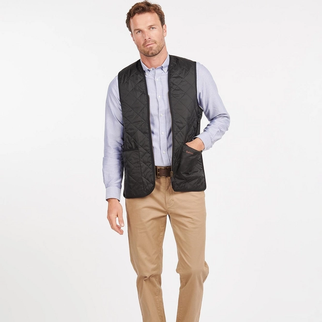 Barbour Quilted Waistcoat Zip Black