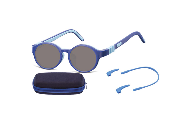 Lunettes de soleil enfant 3-5 ans ultra flexibles bleues