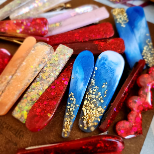 DUO de Barrettes talisman – éclats de lumière 