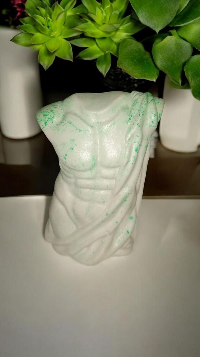 Petit buste homme décoration artisanale