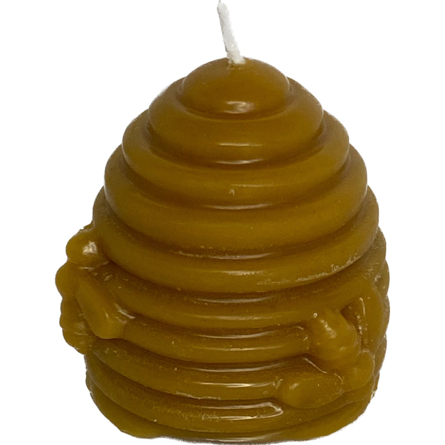 Bougie-Petite ruche en paille