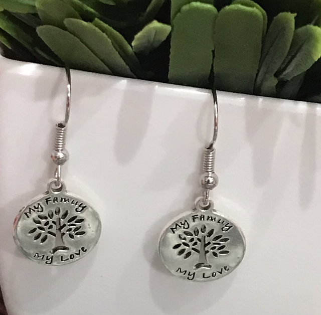 Silver Dangling Earrings- SDE135