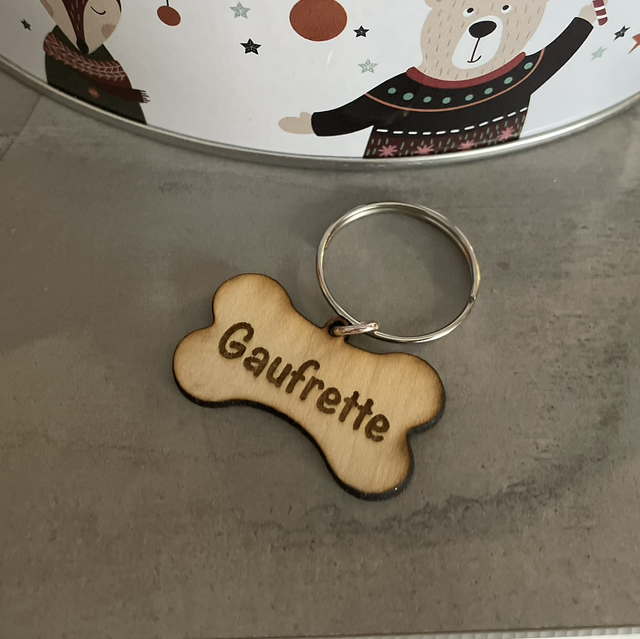 Plaque d’identification en bois 