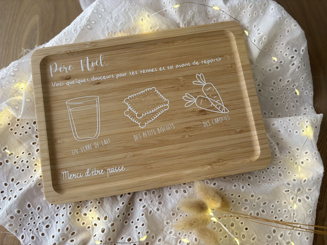 Plateau à gouter du Père Noël