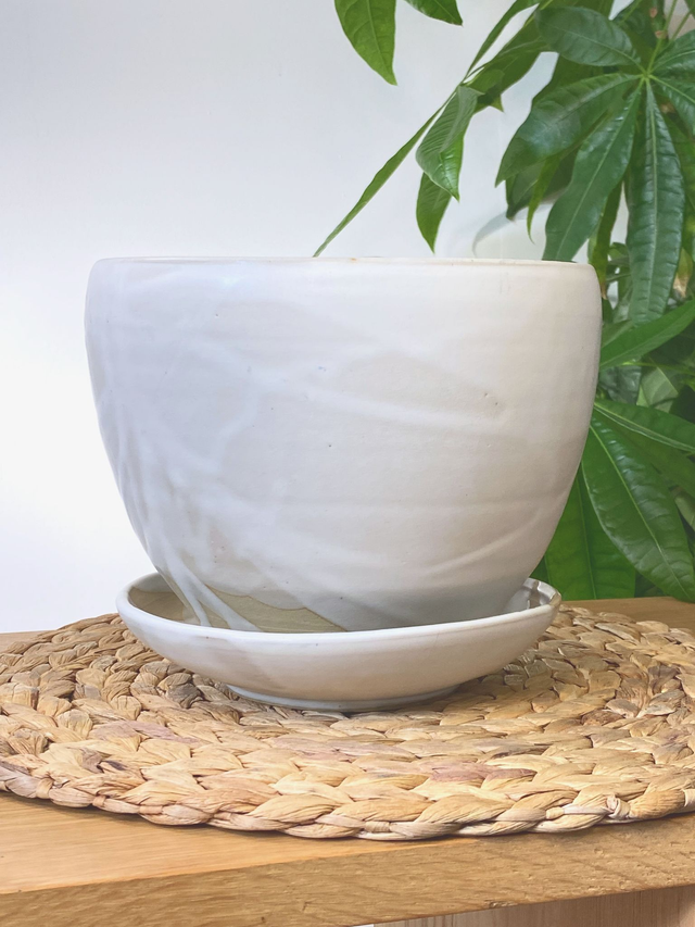 Pot de fleur XXL blanc