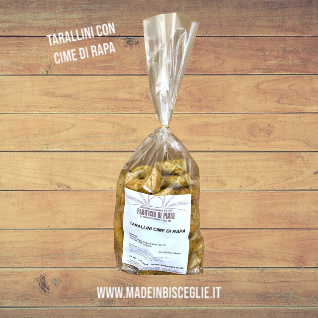 Tarallini cime di rapa - 400gr - Panificio Di Pinto