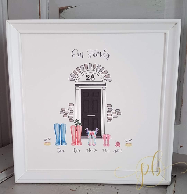 New home gift | New baby gift | Welly frame |