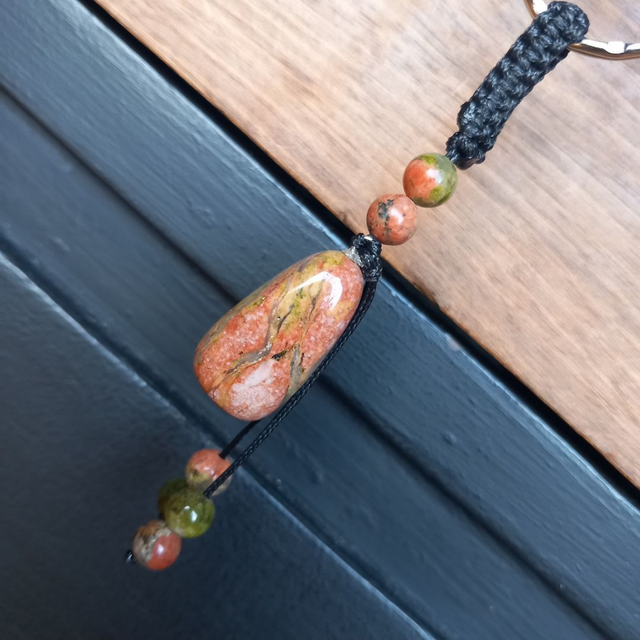 Porte-clés en Unakite