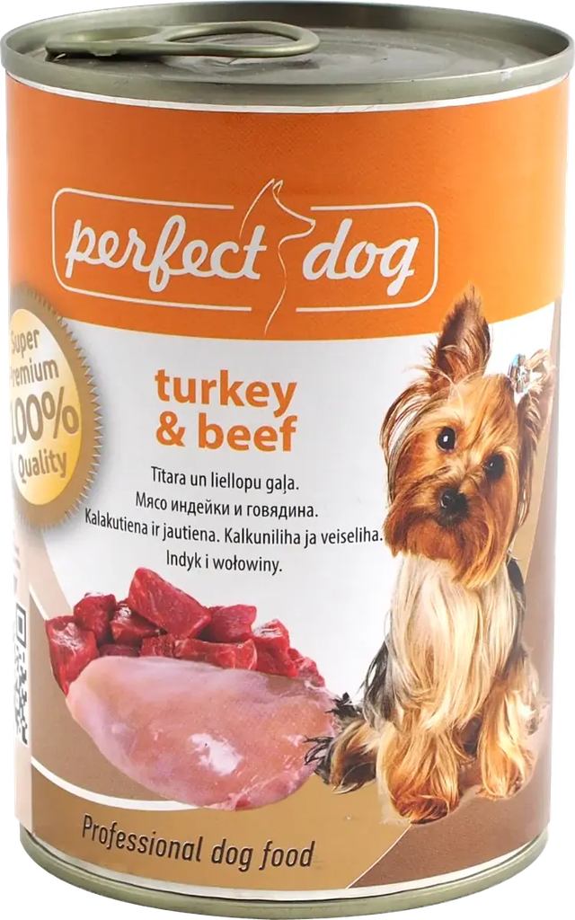 Perfect Dog Turkey & Beef (kalakutiena ir jautiena)