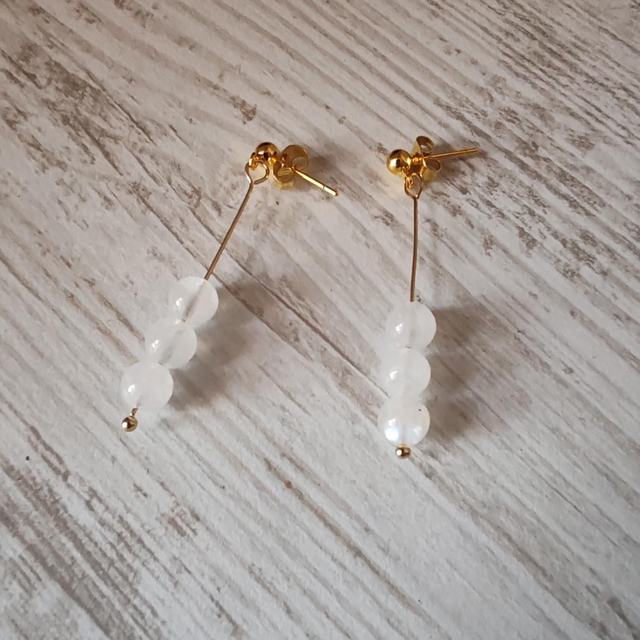 Boucles d'oreilles pierres de lune 