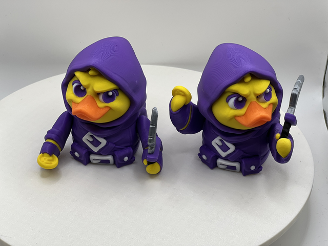 Silent beak articulated ducks