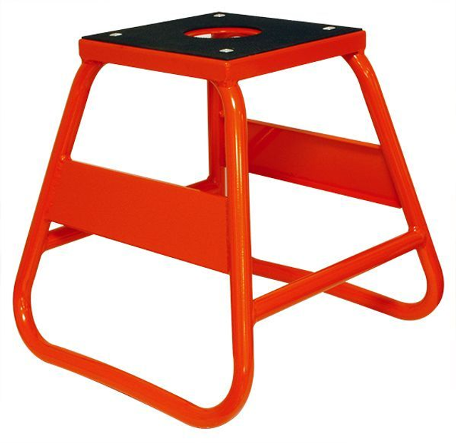 Trépied Moto Cross orange avec platine supérieur