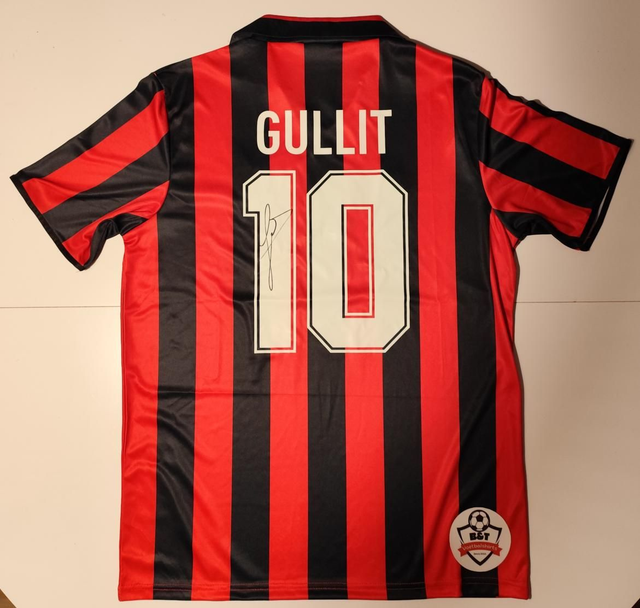Gesigneerd AC Milan Retro Shirt – Ruud Gullit