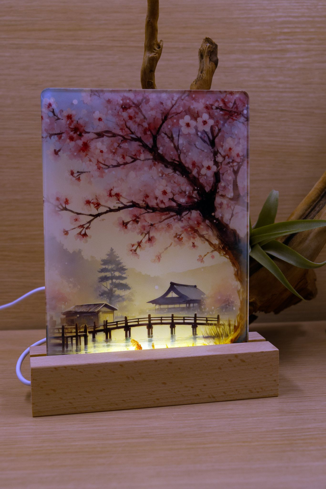 LED USB Lamp – Peaceful Oriental Blossom 