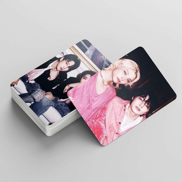 Set de cartes fan STRAY KIDS fait main | Min. 5 cartes | Membres et dos de carte aléatoires 