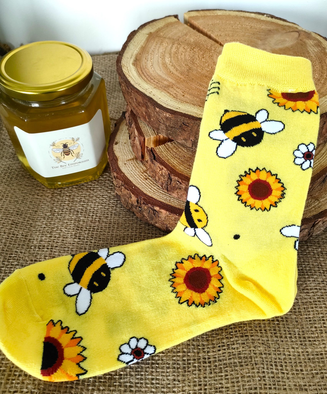Yellow Bee Socks