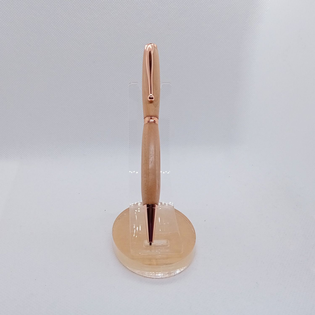 Stylo à bille noir en Pommier