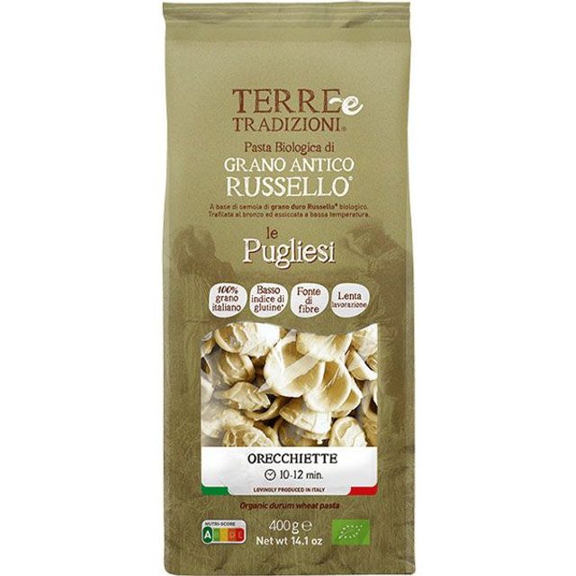 Orecchiette de blé Russello biologiques - Specialité des Pouilles