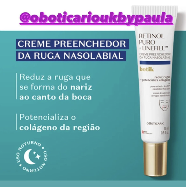 Botik Retinol Puro + LinefillTM Creme Preenchedor Da Ruga Nasolabial 15ml