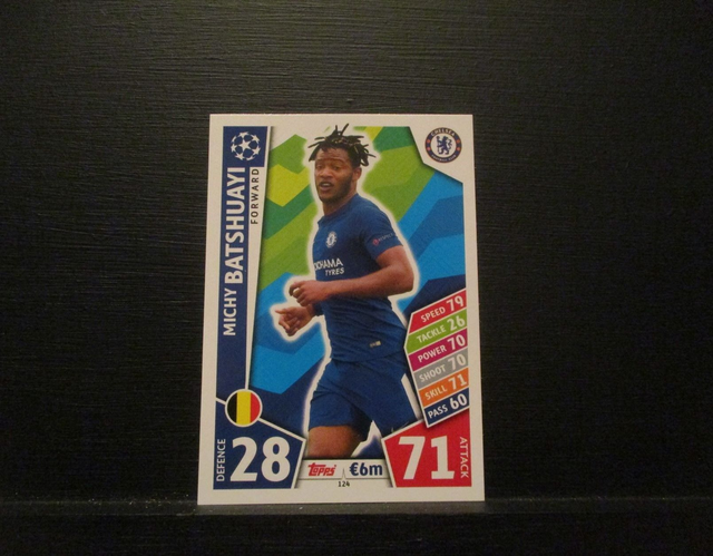 Micky Batshuayi - UEFA Champions League Match Attax 2017/18 Original Trading Card #124