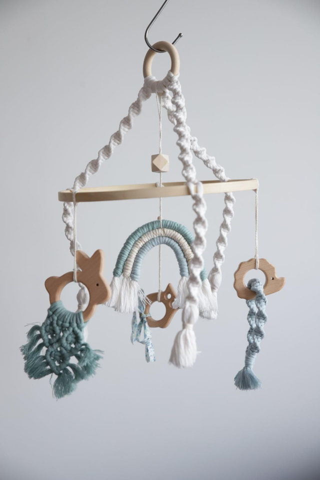 MOANA ~ Mobile bébé bleu ciel