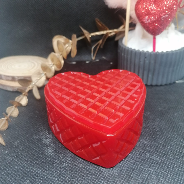 Boîte décorative en époxy – Forme Cœur