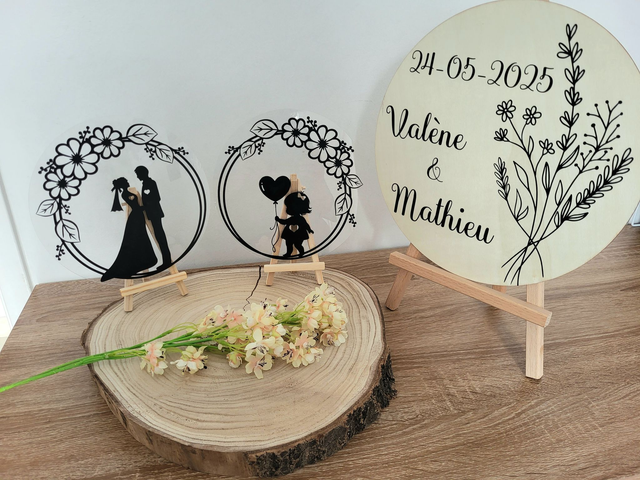 Mariage - Décoration triptyque