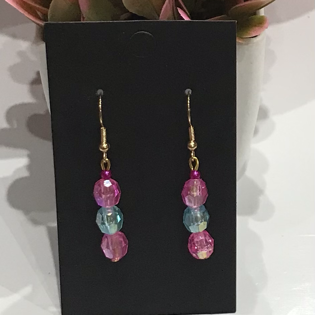 Pink Dangling Earrings - PDE09