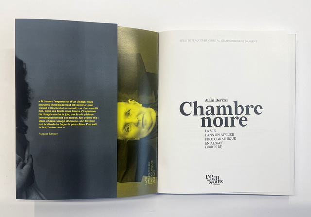 Livre Chambre Noire - La vie dans un atelier photographique en Alsace 1880 / 1945