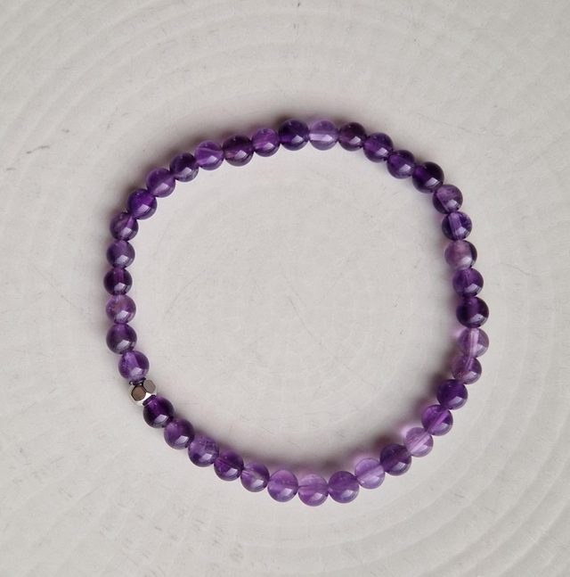 Bracelet AMÉTHYSTE 4mm