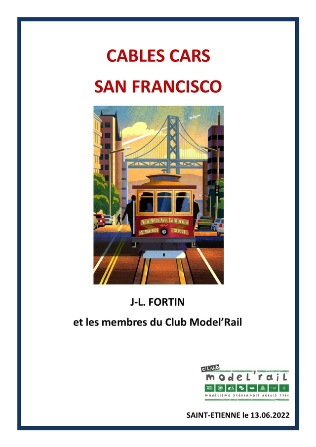 Fascicule Tramways et Cable Car de San Francisco
