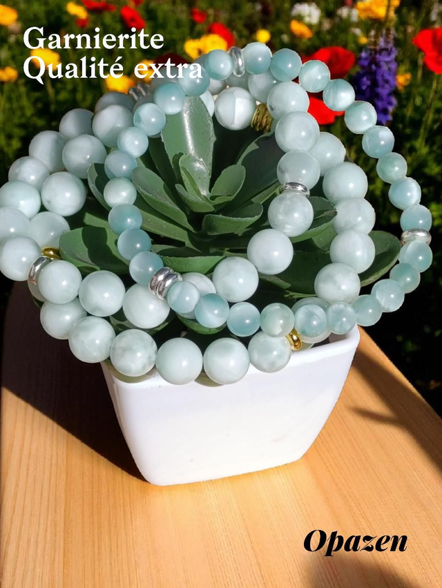 Bracelets Garnierite extra