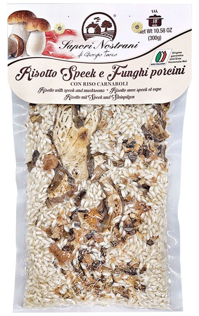Risotto mit Speck und Steinpilzen