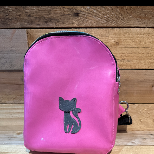 Pink Small Cat Rucksack 