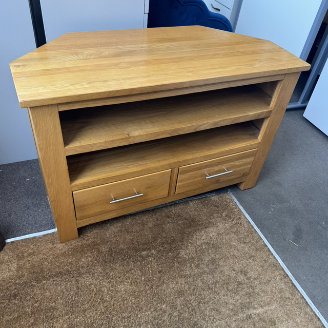 Solid Oak TV Unit